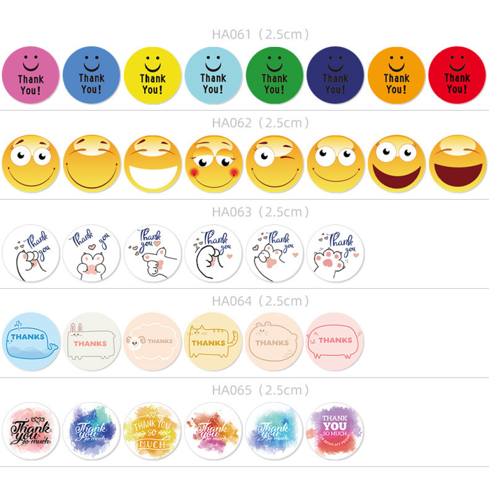Emoji Stickers | Wholesale Thank You Stickers